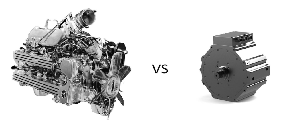 electric motor vs combustion engine