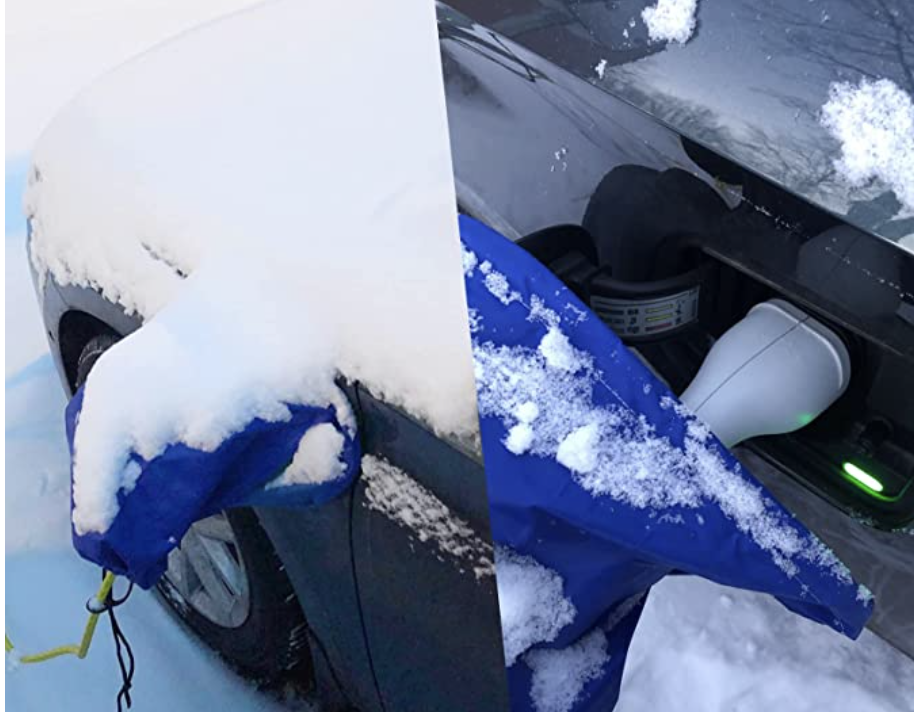 snowproof charging plug cover