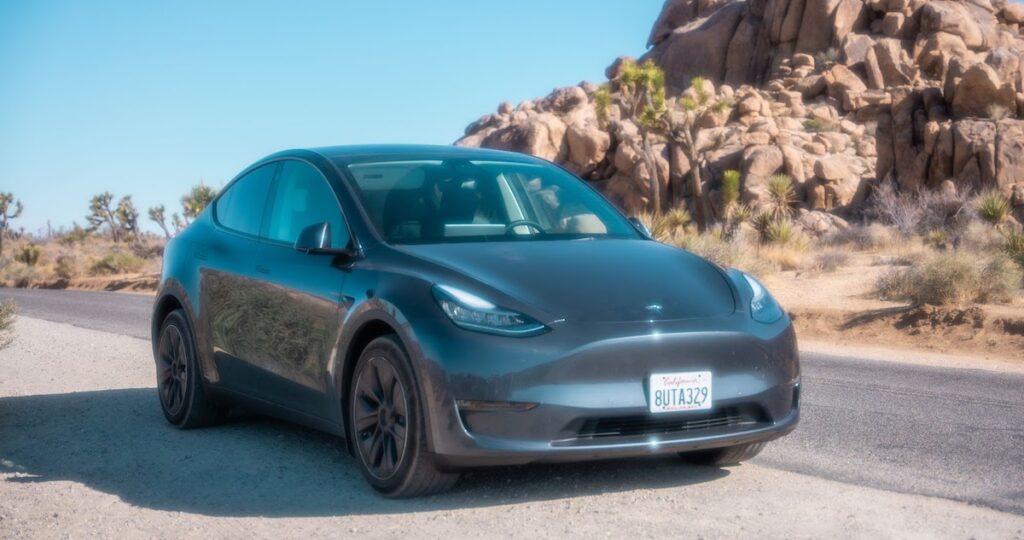 self-driving Tesla